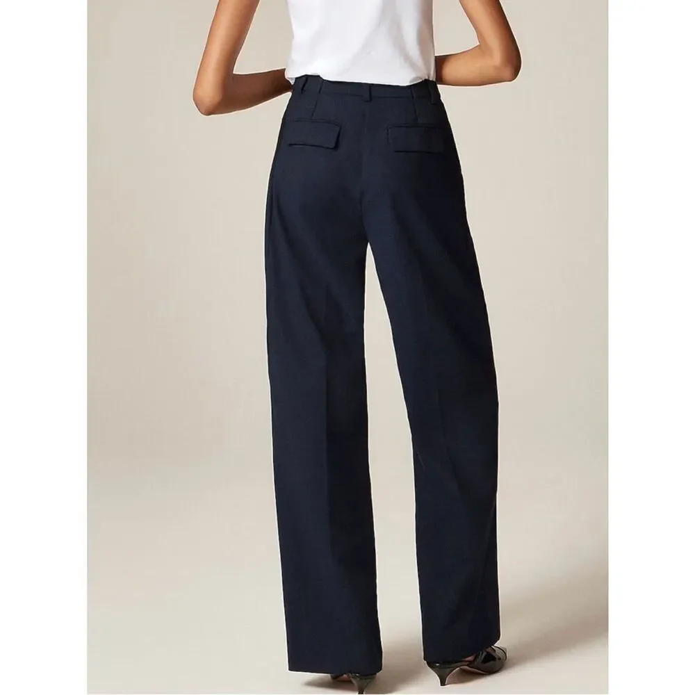 J.Crew Essential wide-leg pant in Italian studio wool blend NWT Size 4